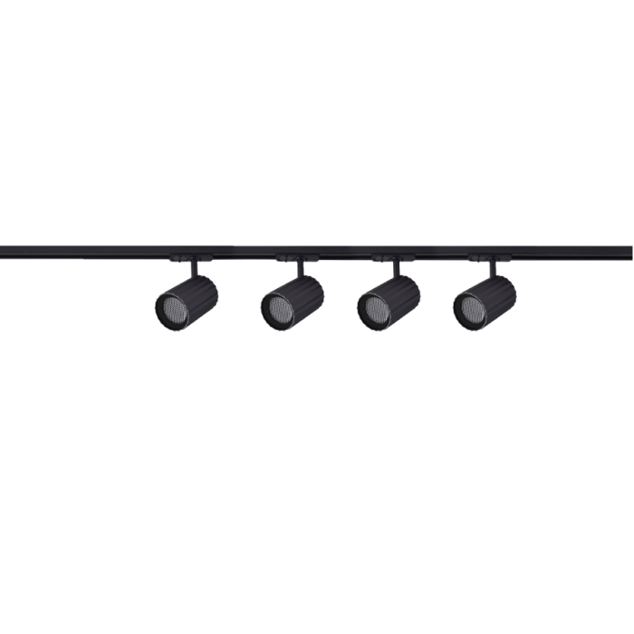 Light Prestige Tokio System 1F GU10 4x40W czarny LP-787 SET 1F BK