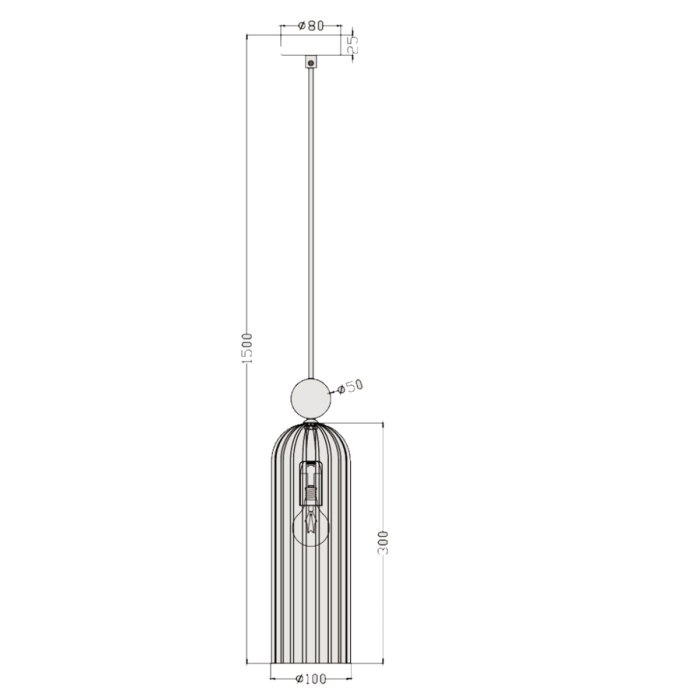 Light Prestige Piega Lampa wisząca E14 1x40W biały/złoty LP-939/1P white