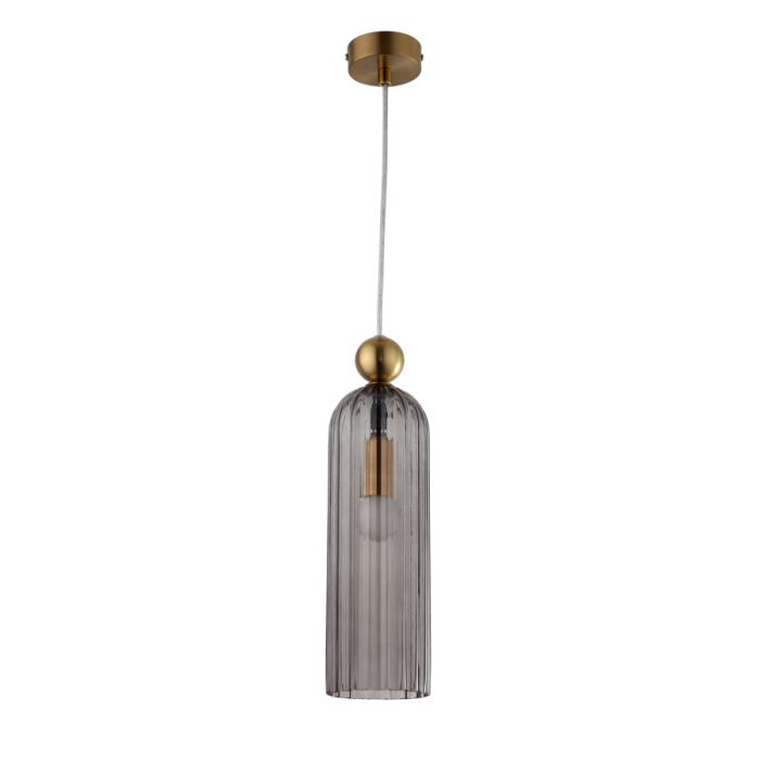 Light Prestige Piega Lampa wisząca E14 1x40W dymny/złoty LP-939/1P smoked