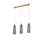 Light Prestige Piega Lampa wisząca E14 3x40W dymny/złoty LP-939/3L smoked