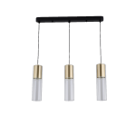 Light Prestige Manacor Lampa wisząca GU10 3x50W złoty/transparentny LP-232/3L GD