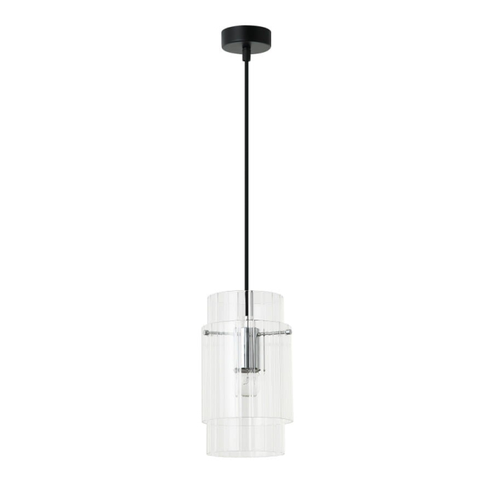Light Prestige Savona Lampa wisząca E27 1x1W transparentny/srebrny LP-707/1P