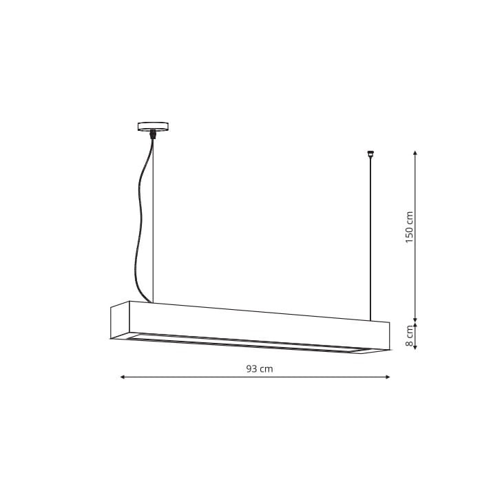 Light Prestige Ibros lampa wisząca biała duża 24W 3000K IP20 LP-7001/1P 20 WH-93 24/3 1xLED biały