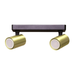 Light Prestige Snow 2 spot złoty LP-731/2W GD 2xGU10 czarny/złoty