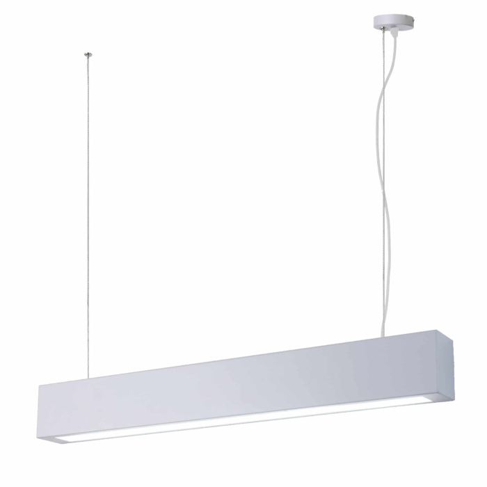Light Prestige Ibros lampa wisząca biała średnia 18W 4000K IP20 LP-7001/1P 20 WH-63 18/4 1xLED biały