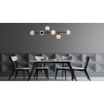 Light Prestige Alisa lampa wisząca czarna białe kulki LP-005/6P BK/WH 6xE14 czarny / biały