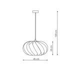 Light Prestige Jet lampa wisząca złota LP-023/1P GD 1xE27 złoty