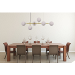 Light Prestige Alisa lampa wisząca białe kulki LP-005/6P WH 6xE14 złoty / biały