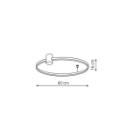 Light Prestige Ring plafon S czarny 3000K LP-909/1C S BK 1xLED czarny