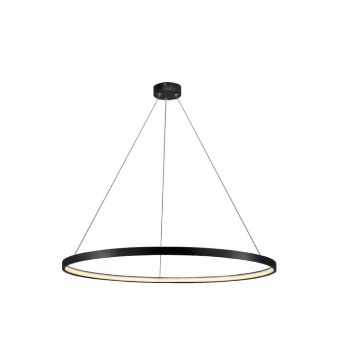 Light Prestige Ring lampa wisząca średnia czarna 3000K LP-909/1P M BK 1xLED czarny