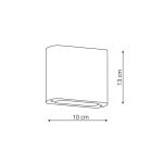 Light Prestige Sapri kinkiet antracyt IP54 LP-1556/1W ANTR 2xLED antracyt