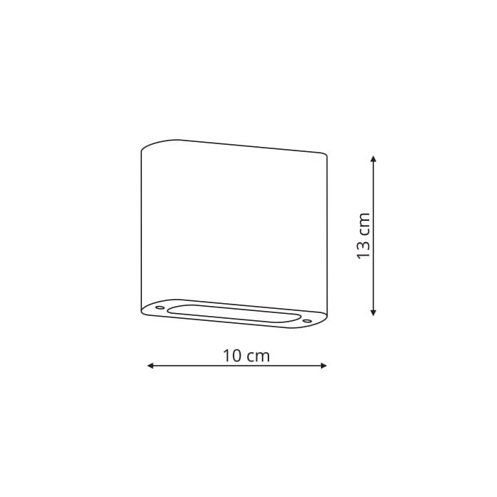 Light Prestige Sapri kinkiet antracyt IP54 LP-1556/1W ANTR 2xLED antracyt