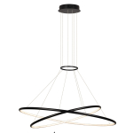 Light Prestige Halifax lampa wisząca czarna LP-940/2P 4BK 2xLED czarny