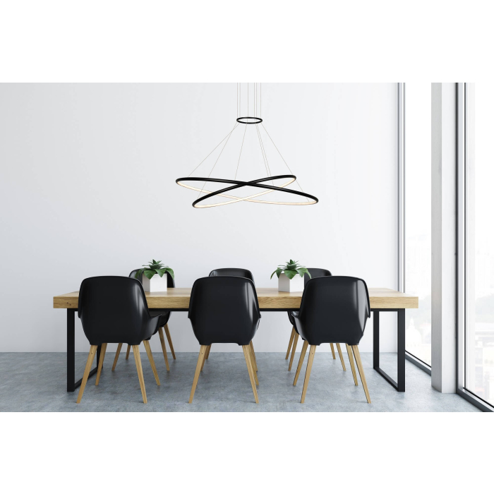 Light Prestige Halifax lampa wisząca czarna LP-940/2P 4BK 2xLED czarny
