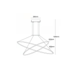 Light Prestige Halifax lampa wisząca czarna LP-940/2P 4BK 2xLED czarny