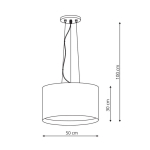 Light Prestige Milk lampa wisząca biała LP-021/4P WH 4xE27 biały