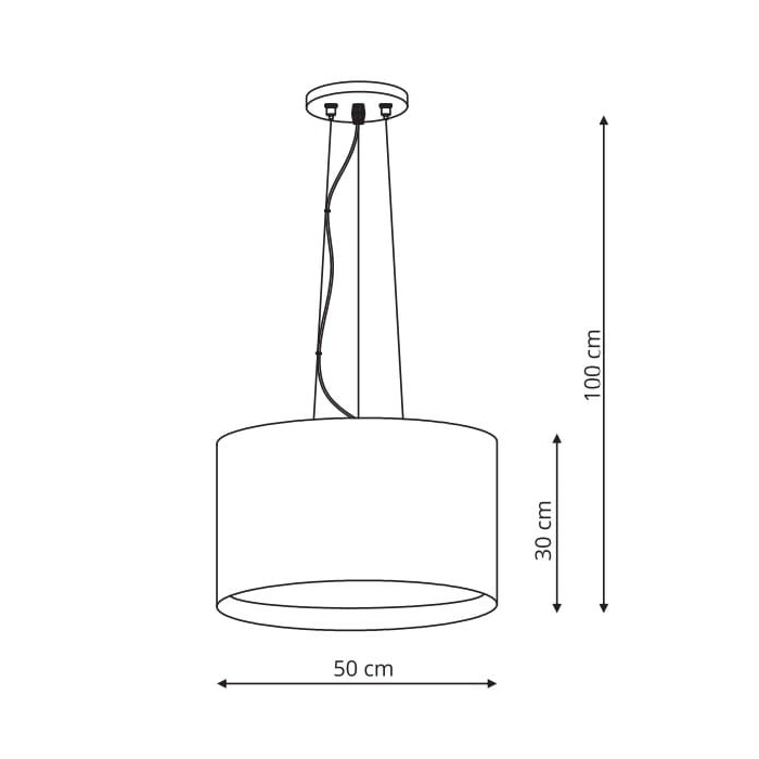 Light Prestige Milk lampa wisząca biała LP-021/4P WH 4xE27 biały