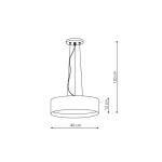 Light Prestige Hudson lampa wisząca czarna LP-043/1P BK 1xLED czarny