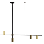 Light Prestige Arizona 4 linia lampa wisząca czarny/złoty LP-074/4PL BK/GD 4xGU10 czarny / złoty