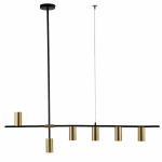 Light Prestige Arizona 6 linia lampa wisząca czarny/złoty LP-074/6PL BK/GD 6xGU10 czarny / złoty