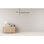 Light Prestige Arizona 6 linia lampa wisząca czarny/złoty LP-074/6PL BK/GD 6xGU10 czarny / złoty