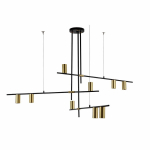 Light Prestige Arizona 9 linia lampa wisząca czarny/złoty LP-074/9PL BK/GD 9xGU10 czarny / złoty