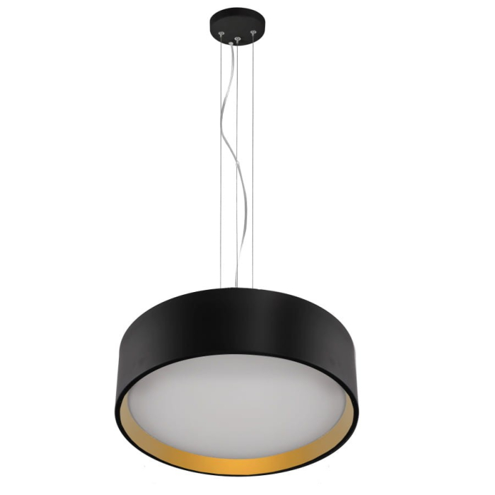 Light Prestige Hudson lampa wisząca czarna/złota LP-043/1P BK/GD 1xLED czarny / złoty