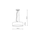 Light Prestige Hudson lampa wisząca czarna/złota LP-043/1P BK/GD 1xLED czarny / złoty