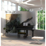Light Prestige Victoria 3 kinkiet LP-710/3W 3xGU10 srebrny, transparentny