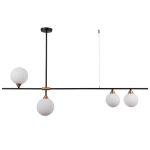 Italux Belmonte 4xG9 Wisząca Czarny mosiężny PND-9152-4-OPAL