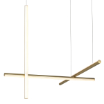 Step into Design Lampa wisząca ASTA-3 LED złota 78 cm