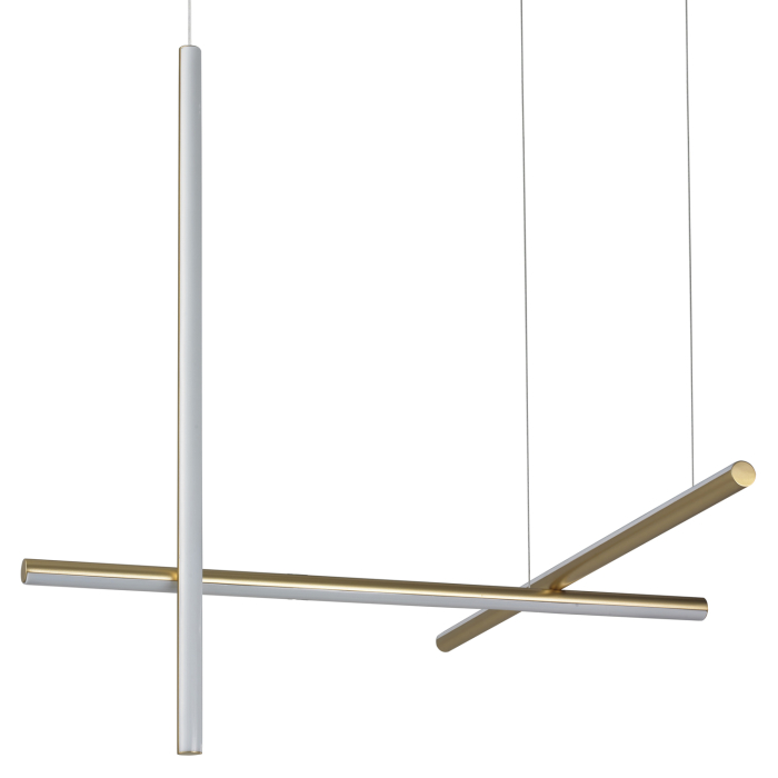 Step into Design Lampa wisząca ASTA-3 LED złota 78 cm