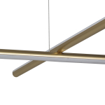 Step into Design Lampa wisząca ASTA-3 LED złota 78 cm