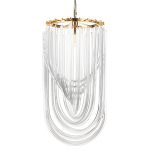 Step into Design Lampa wisząca WAVE złota 40 cm