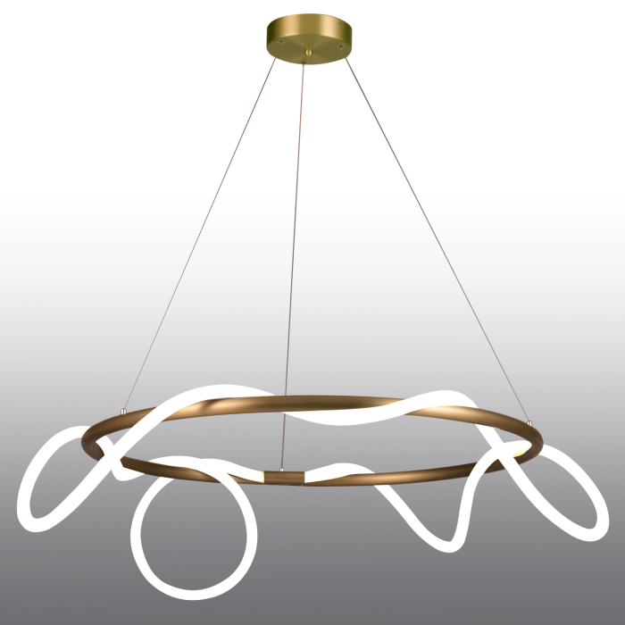 Step into Design Lampa wisząca FANTASIA  ROUND LED złota 60 cm