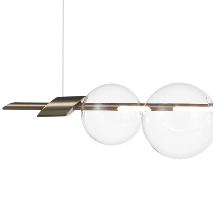 Step into Design Lampa wisząca AMORE złota 153 cm