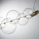 Step into Design Lampa wisząca AMORE złota 153 cm