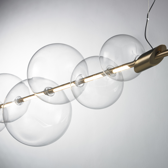 Step into Design Lampa wisząca AMORE złota 153 cm