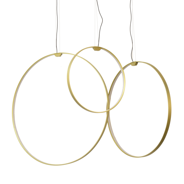 Step into Design Lampa wisząca ACIRCULO led złota 74 cm