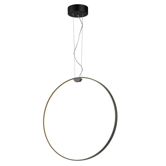 Step into Design Lampa wisząca ACIRCULO led czarna 60 cm