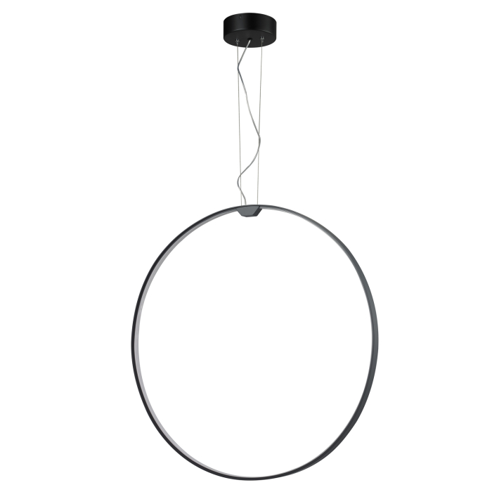 Step into Design Lampa wisząca ACIRCULO led czarna 74 cm