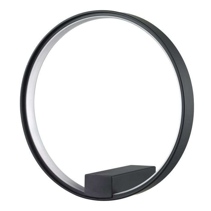 Step into Design Lampa ścienna ACIRCULO LED czarna 30 cm