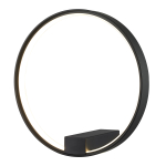 Step into Design Lampa ścienna ACIRCULO LED czarna 30 cm