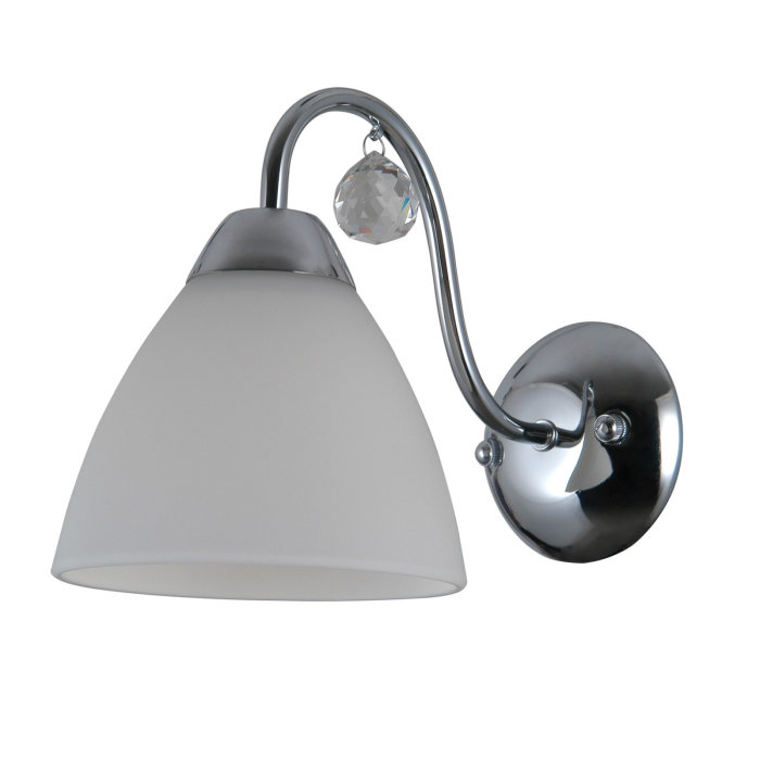 ITALUX Lugano Kinkiet E27 1x40W Chrom/Biały WL-5643-1