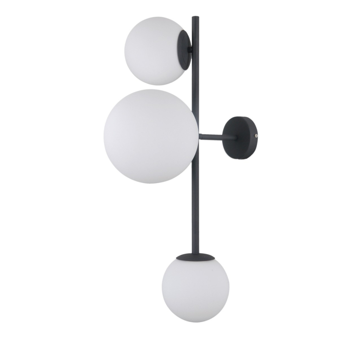 ITALUX Vailante Kinkiet E27+E14 3x5W Czarny WL-31221-3A-SBL