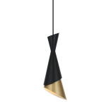ITALUX Malia Wisząca E27 1x40W Czarny/Złoty PND-85949-1 BK+GD