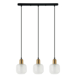 ITALUX Lamezia Wisząca E27 3x40W Brązowy/Czarny PND-67594-3-BRO+CL