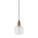 ITALUX Lamezia Wisząca E27 1x40W Brązowy/Czarny PND-67594-1-BRO+CL