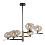 ITALUX Mesta Wisząca G9 6x5W Czarny/Brązowy PND-58856-6-MB-AB