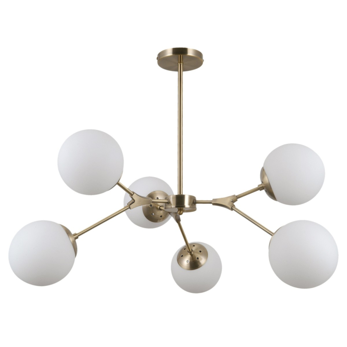 ITALUX Annes Wisząca E14 6x5W Brązowy PND-56980-6C